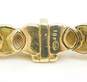 Heavy 18K Yellow Gold 1.25 CTTW Diamond & Sapphire Tennis Bracelet 25.0g image number 6