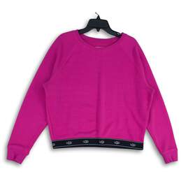 UGG Womens Pink Nena Long Sleeve Crew Neck Pullover Sweatshirt Size Large