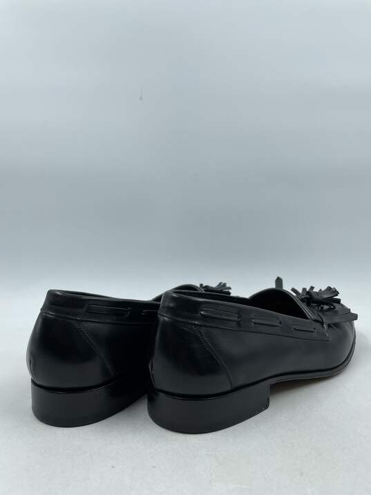 Authentic Salvatore Ferragamo Black Tassel Loafers M 6.5EE image number 4