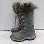 Women's Clarks Grey Boots Size 7.5 image number 1