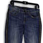 Womens Blue Denim Medium Wash Pockets Stretch Skinny Leg Jeans Size 6M image number 4