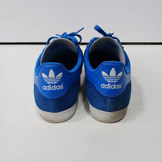 Adidas Men's Royal Blue Suede Gazelle Sneakers Size 13 image number 2