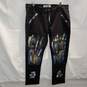 Off-White Black Double Knee Paint Splatter Jeans Size 38 image number 1