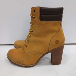 Timberland Women's A1KJH Tillston Wheat Nubuck 3in Heel Boots Size 9.5