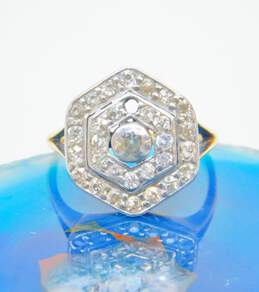 Art Deco 14K Yellow Gold 1 CTTW Diamond Ring 4.4g