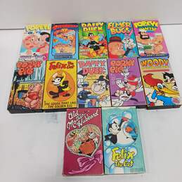 12pC Bundle of Assorted Animated VHS Movies/Shows alternative image