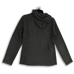 Womens Gray Long Sleeve Drawstring Full-Zip Hoodie Size Medium alternative image