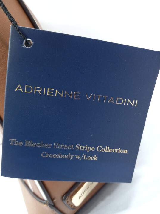 Adrienne Vittadini Brown Leather Handbag NWT image number 2