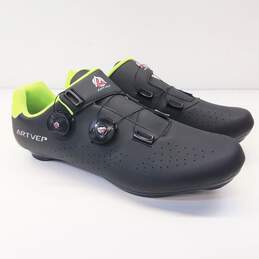 Artvep Men Cycling Shoes Black Size 10