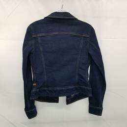 G-Star Raw Dark Blue Button Up Jean Jacket Size XS alternative image