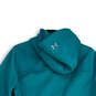 Womens Green Long Sleeve Hooded Activewear Full-Zip Jacket Size Small image number 4
