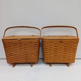 Longaberger Baskets Assorted 3pc Lot