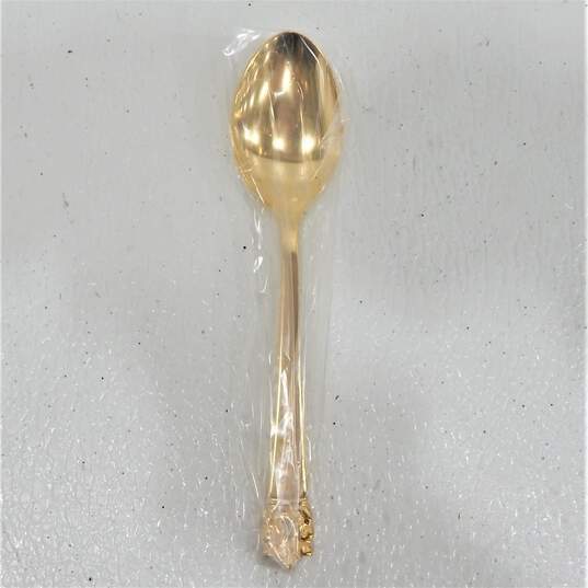 STANLEY ROBERTS Gold Plated Stainless Flatware 6 Pieces GOLDEN ROGET IOB image number 7
