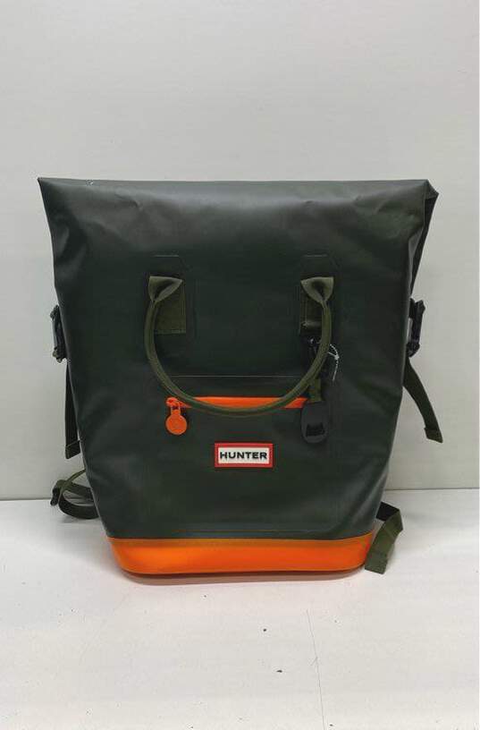 Hunter Target Roll Top Cooler Backpack Olive Green Bag image number 1