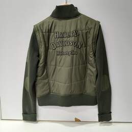 Harley-Davidson Women's Army Green Jacket Size XL alternative image