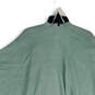 NWT Womens Green Tight-Knit Fringe Hem Open Front Cape Sweater One Size image number 4