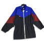NWT Womens Multicolor Colorblock Icon Clash Woven Track Jacket Size Medium image number 1