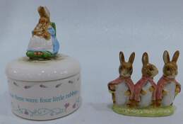 VNTG Beswick Beatrix Potter Figurine & Jar W/ Lid