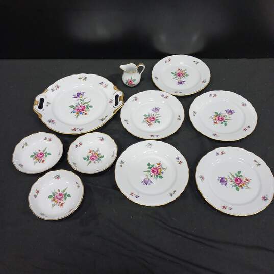 Bavaria Germany Set of Assorted China Plates & Serving Dishes image number 1