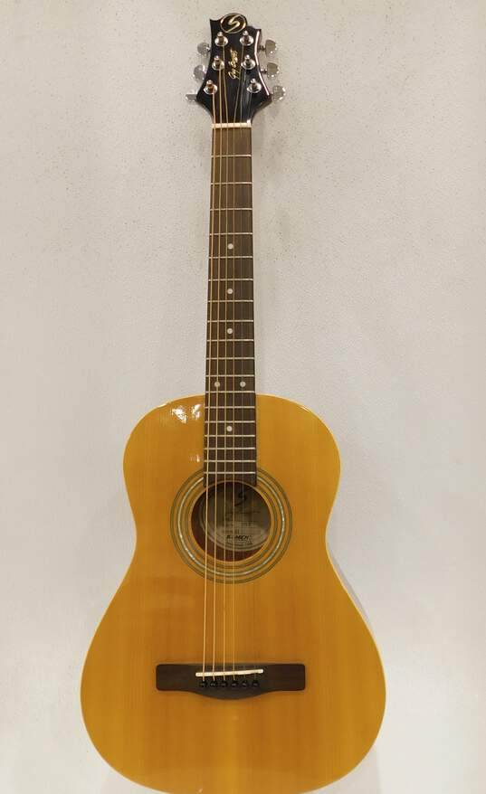 Samick Brand ST6-2 Model 3/4 Size Wooden Acoustic Guitar w/ Soft Gig Bag image number 1