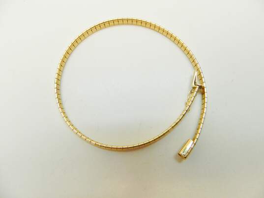 Aurafin 14K Gold Omega Chain Bracelet 10.0g image number 3