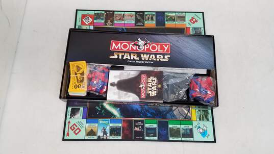 Star Wars Monopoly Classic Trilogy Edition Board Game IOB - Incomplete image number 2