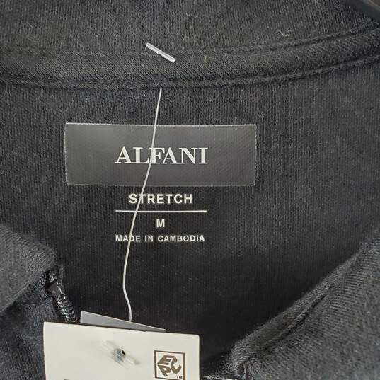 Alfani Men Black Colorblock Polo T Shirt M NWT image number 3