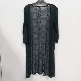 Maurices Green Lace Long Cardigan Women's Size XS NWT alternative image