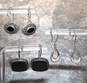 Assortment of 3 Pairs ATI Sterling Silver Earrings - 12.6g image number 3