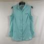 Women's Turquoise Columbia Sleeveless Top, Sz. L image number 1