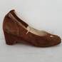 Briolettes Light Brown Suede Leather Pumps Heels Women Sz 5.5B image number 6