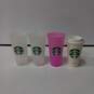 4Pc Plastic Starbucks Tumbler Bundle image number 1