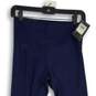 NWT Womens Navy Blue Elastic Waist Pull-On Ankle Leggings Size Medium image number 3