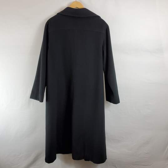 Isaac Mizrahi Women Black Coat Sz 10 image number 2