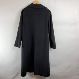 Isaac Mizrahi Women Black Coat Sz 10 alternative image