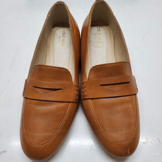 Cole Haan Goto Pearson Pecan Leather Size 5 Loafers IOB image number 1