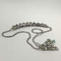Designer Brighton Silver-Tone Multicolor Beaded Chain Statement Necklace image number 3