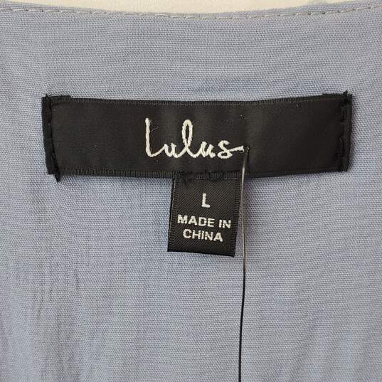 Lulus Blue Babydoll Dress Size L image number 3