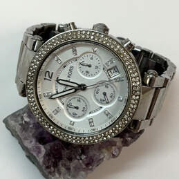 Designer Michael Kors MK-5353 Silver-Tone Chronograph Analog Wristwatch