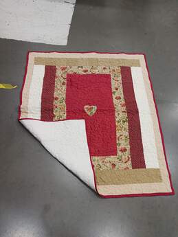 46 x 55 Inch Handmade Heart Quilt Blanket