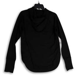 Womens Black Long Sleeve Thumbhole Hooded Activewear T-Shirt Size XS alternative image