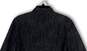 Womens Blue Denim Mandarin Collar Long Sleeve Snap Front Jean Jacket Size M image number 4