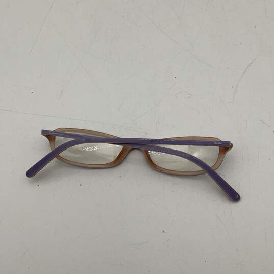Womens RB 5064 Purple And Tan Acetate Full-Rim Reading Eyeglasses With Case image number 3