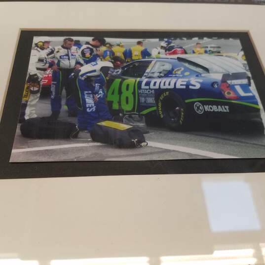 Framed, Matted & Signed Jimmie Johnson NASCAR Collectible image number 6