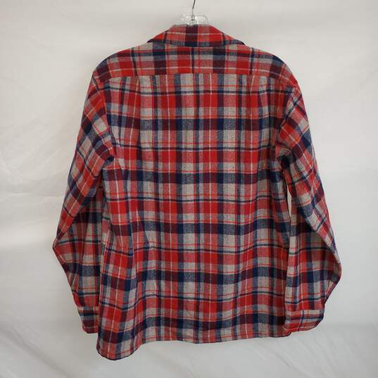 Pendleton Woolen Mills Wool Full Button Up Flannel Shirt Size M image number 2