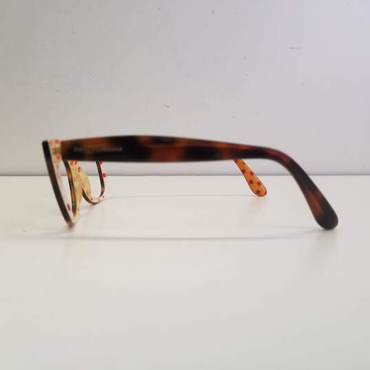 D&G Tortoise Polka Dot Oval Eyeglasses (Frame) image number 3