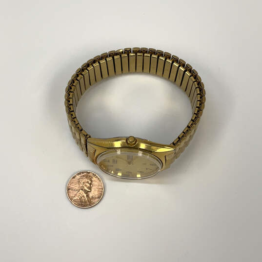 Designer Citizen Gold-Tone Chain Strap Round Dial Analog Wristwatch image number 2