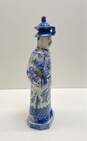 Blue and White Porcelain 18 inch Tall Chinese Emperor Statue image number 5