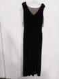 Lauren Ralph Lauren Black Evenic Long Sleeveless Lace With Beads Around Neck Dress Size 8P image number 2