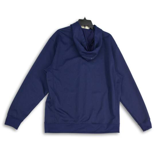 Fila Mens Navy Blue Kangaroo Pocket Long Sleeve Pullover Hoodie Size L image number 2